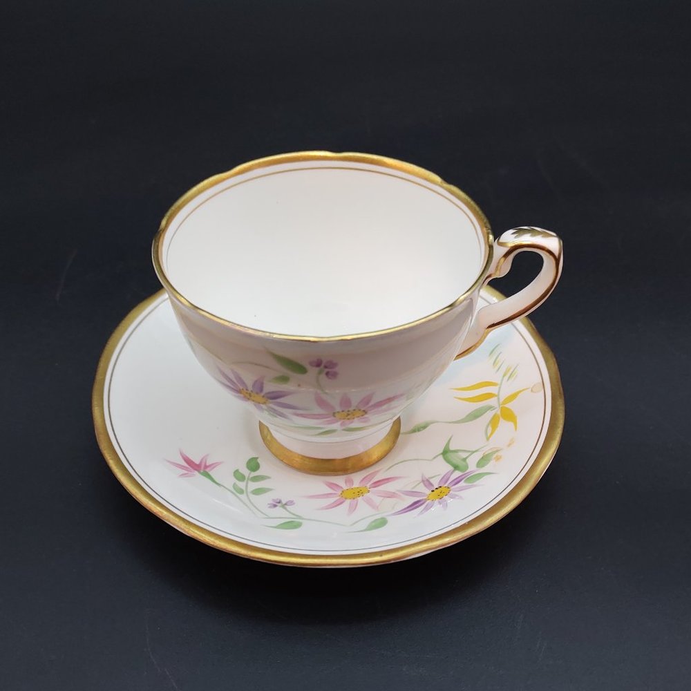 Royal Stafford Floral Tea Cup & Saucer